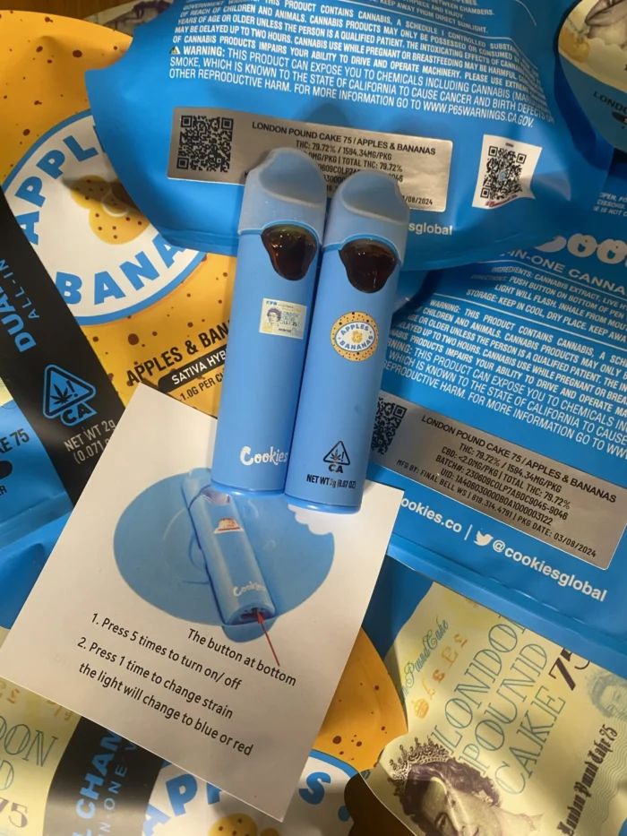 Cookies Dual Chamber All-in-One THC Live Resin och Liquid Diamonds 0.5g+0.5g (1g)